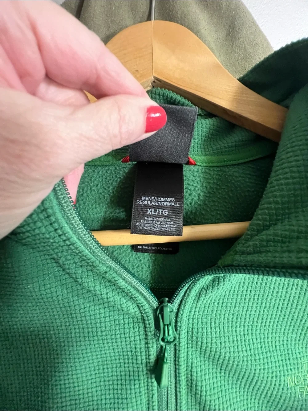 The North Face Green Full-Zip Fleece Jacket